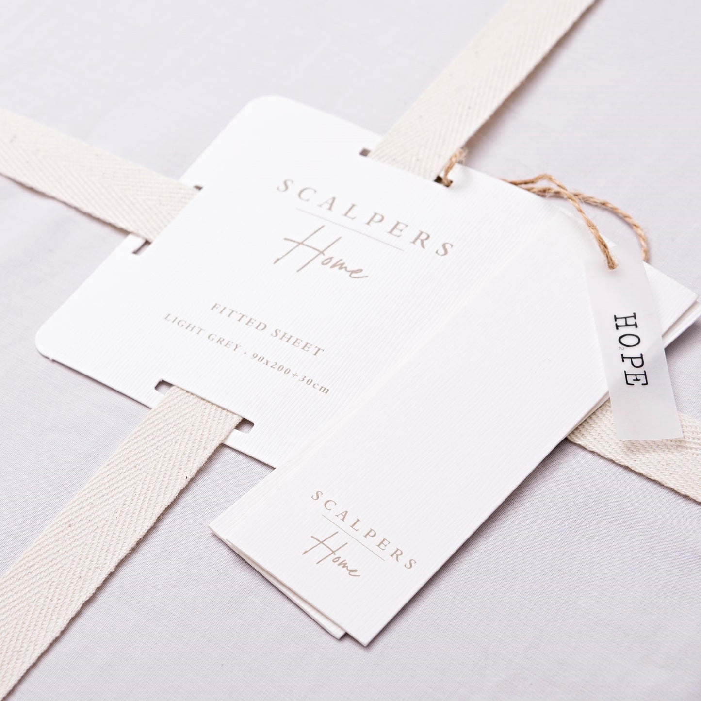 Sábana Bajera 90x200+30cm 100% Algodón Gris Claro Scalpers Home