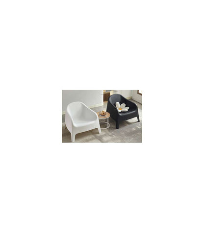 Sillón Jardín Pool Acabado Polipropileno Negro, 70cm(alto) 76cm(ancho) 72cm(fondo)_0