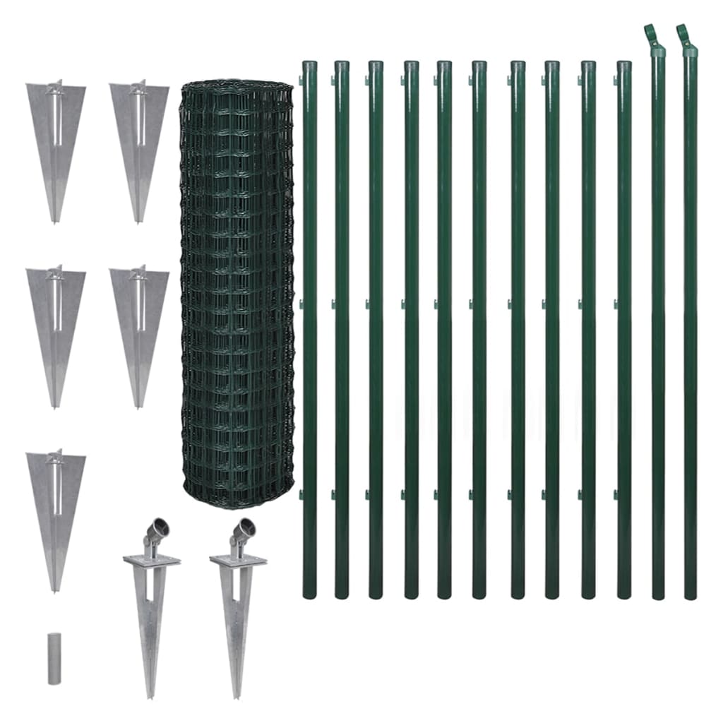 Set De Euro Valla Acero Verde 25x1,5 M / Vetonek_2