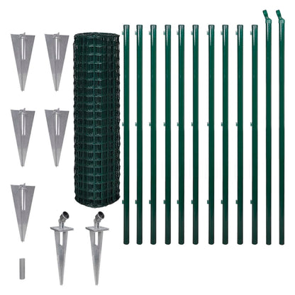 Set De Euro Valla Acero Verde 25x1,5 M / Vetonek_2