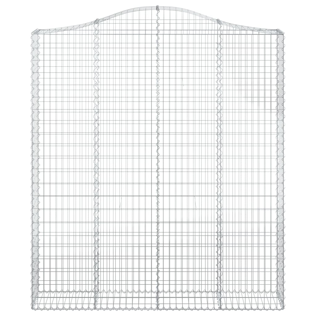 Cestas De Gaviones 2 Uds Forma De Arco Hierro 200x30x220/240 Cm_3