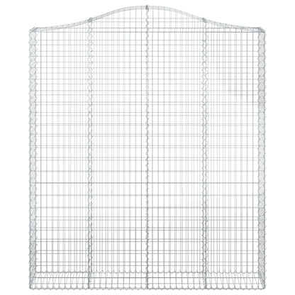 Cestas De Gaviones 3 Uds Forma De Arco Hierro 200x30x220/240 Cm_3