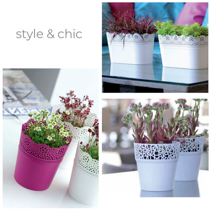 Maceta Lace , Dimensiones (mm) 135x135x155, Color Fucsia_1