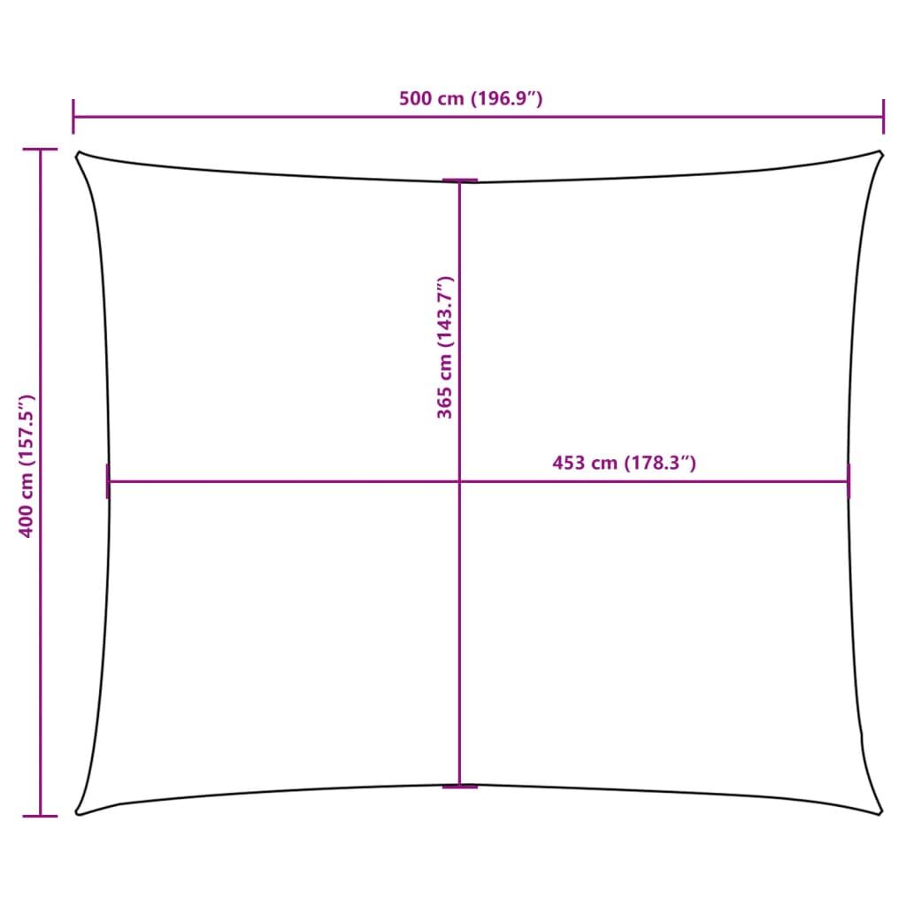 Vidaxl Toldo De Vela Rectangular Tela Oxford Negro 4x5 M_2