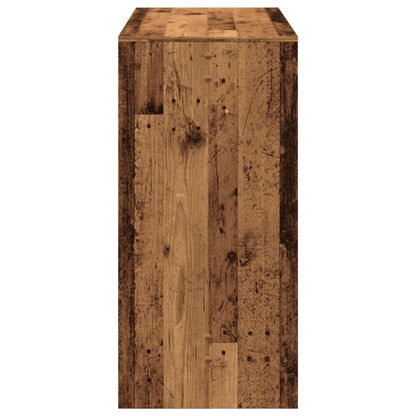 Mesa Alta De Bar Madera Ingeniería Envejecida 102x50x103,5 Cm_3