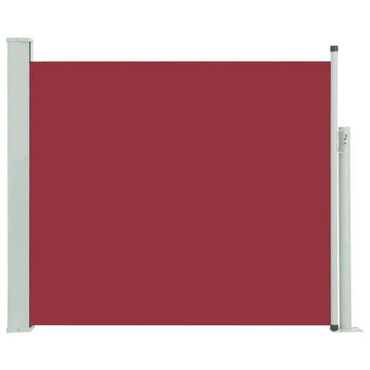 Vidaxl Toldo Lateral Retráctil De Jardín Rojo 100x300 Cm_0