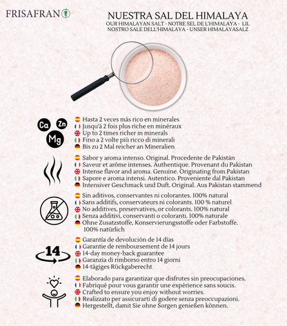 Sal Rosa Del Himalaya Fina - Calidad Y Sabor | Frisafran