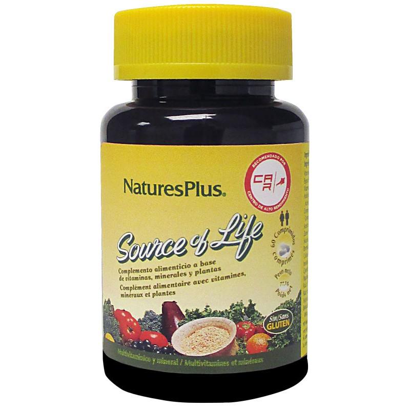 Multivitamínico Source of life Nature's Plus 60 comprimidos