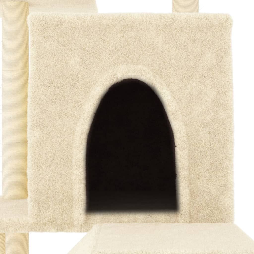 Vidaxl Rascador Para Gatos Con Postes De Sisal Color Crema 110,5 Cm_4