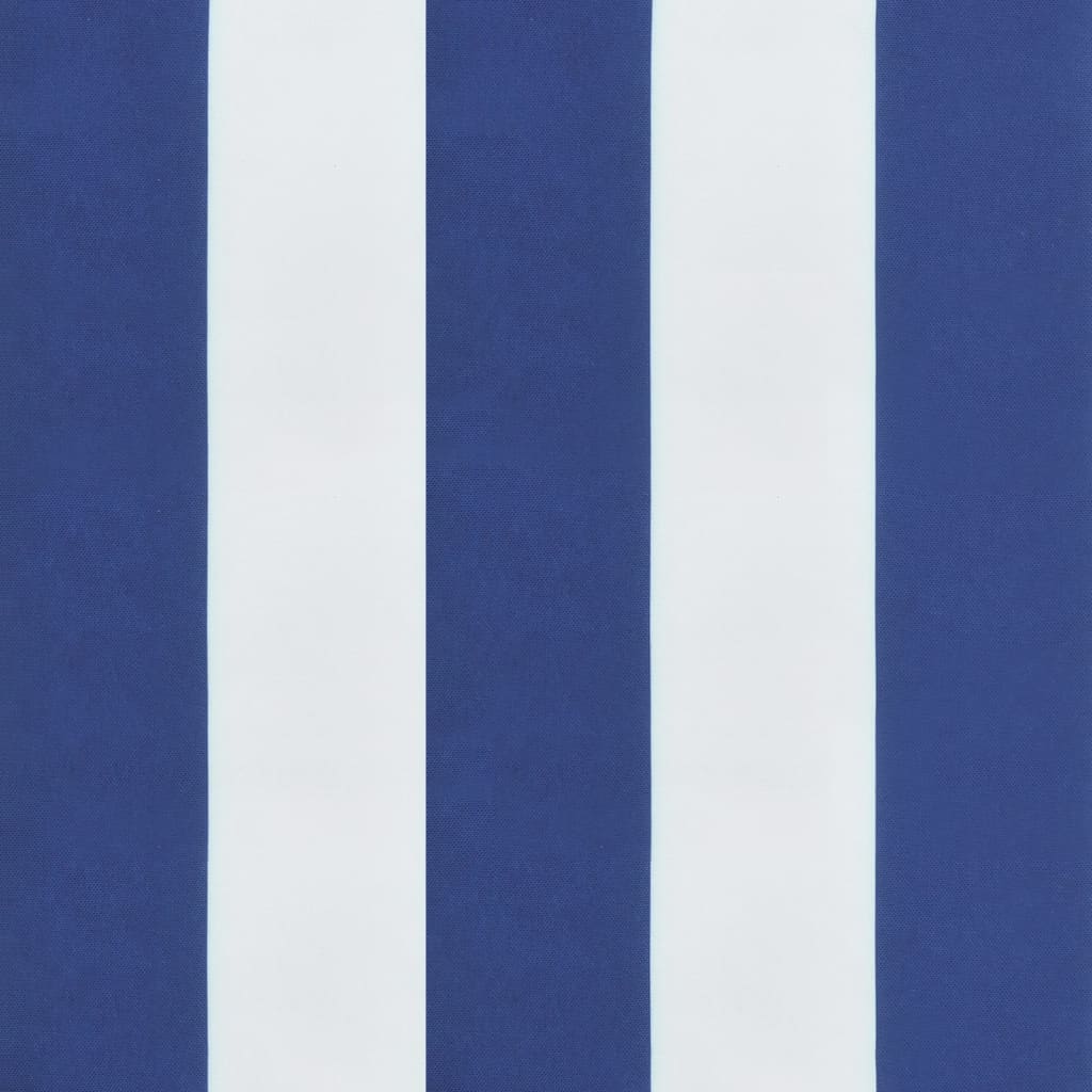 Vidaxl Cojín Redondo Tela Oxford A Rayas Azul Y Blanco Ø 100x11 Cm_5