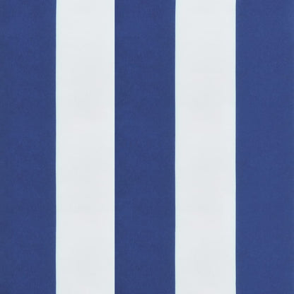 Vidaxl Cojín Redondo Tela Oxford A Rayas Azul Y Blanco Ø 100x11 Cm_5