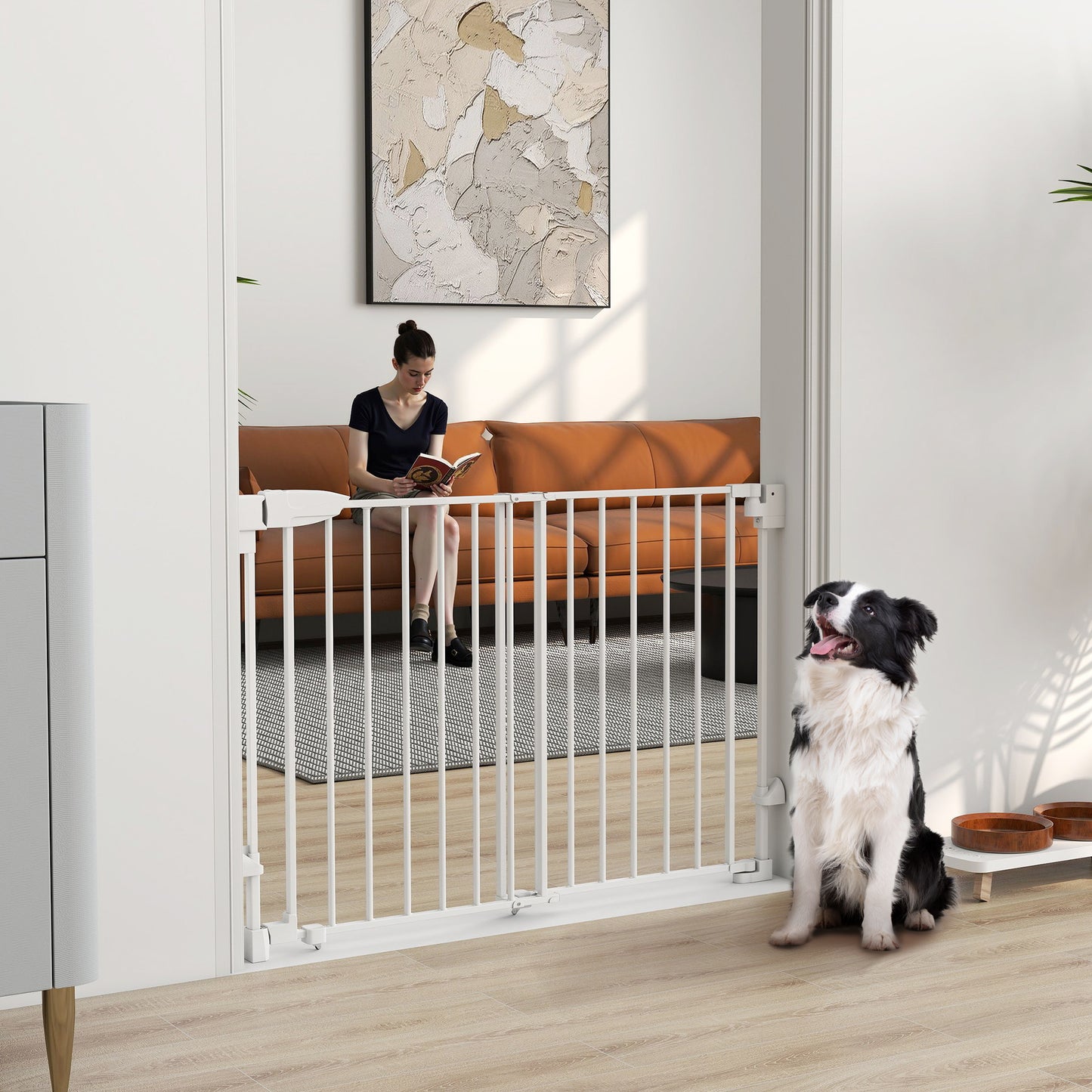 Pawhut Barrera De Seguridad Para Perros_1