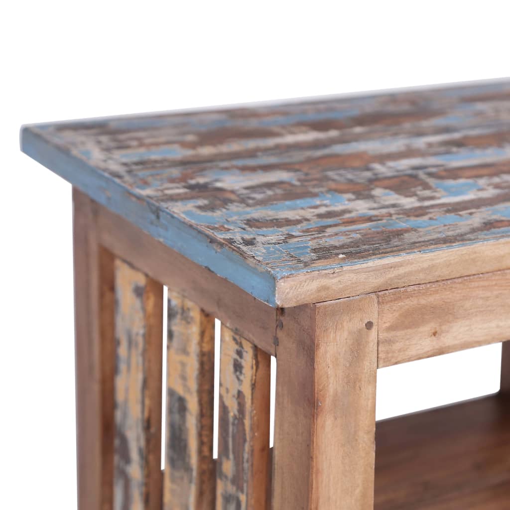 Mesita De Noche Madera Maciza De Caoba 41x30x50 Cm_4
