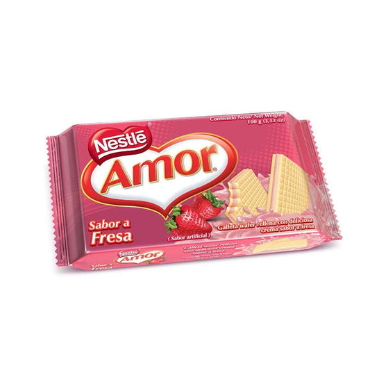 Galletas Amor Fresa Wafer Nestlé 100 g