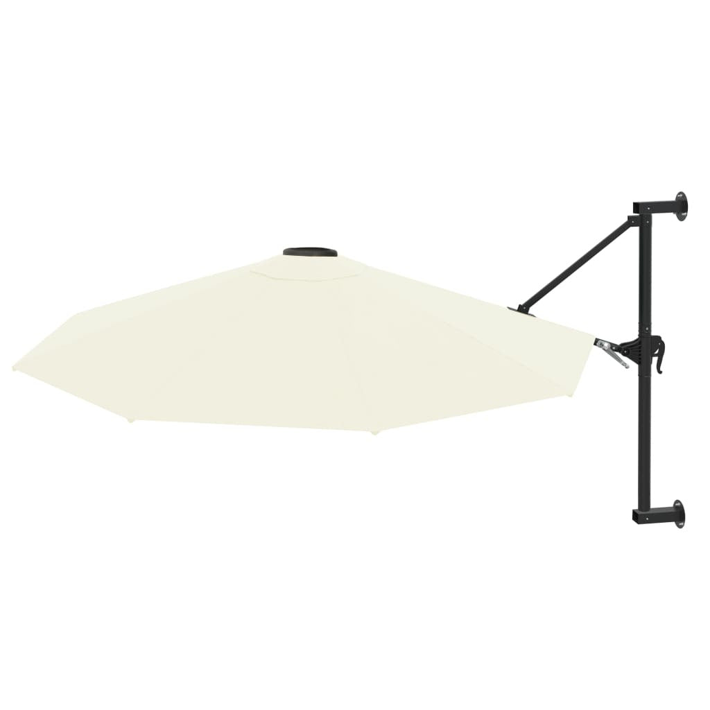 Vidaxl Sombrilla De Pared Con Barra De Metal Arena 300 Cm_1