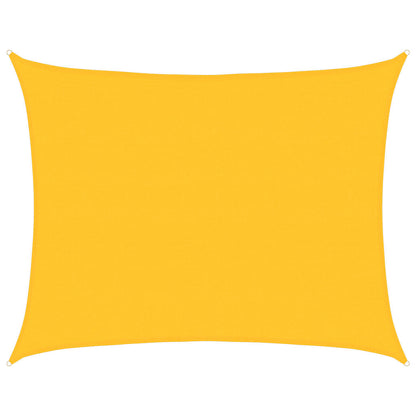 Vidaxl Toldo De Vela Rectangular Hdpe Amarillo 160 G/m² 6x7 M_0