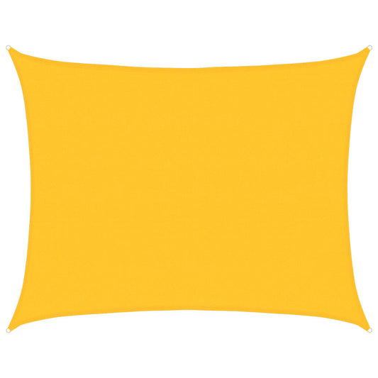 Vidaxl Toldo De Vela Rectangular Hdpe Amarillo 160 G/m² 6x7 M_0
