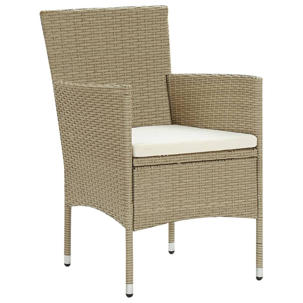 Vidaxl Juego De Comedor Para Jardín 3 Piezas Beige_3