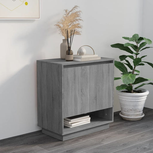 Aparador De Madera De Ingeniería Gris Sonoma 70x41x75 Cm / Vetonek_1