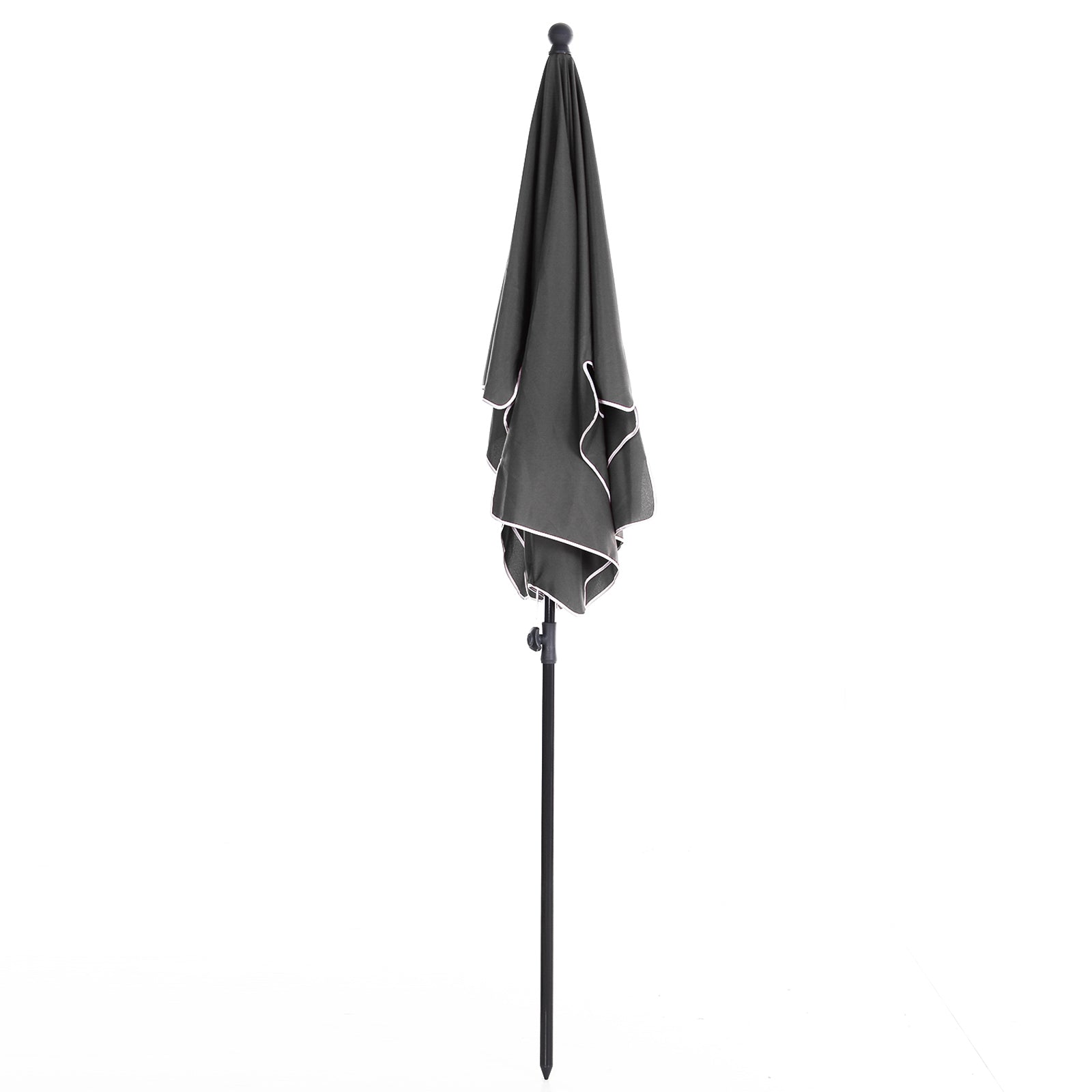 Outsunny Sombrilla De Jardín De Aluminio 2x1,3x2,5 M Gris_4