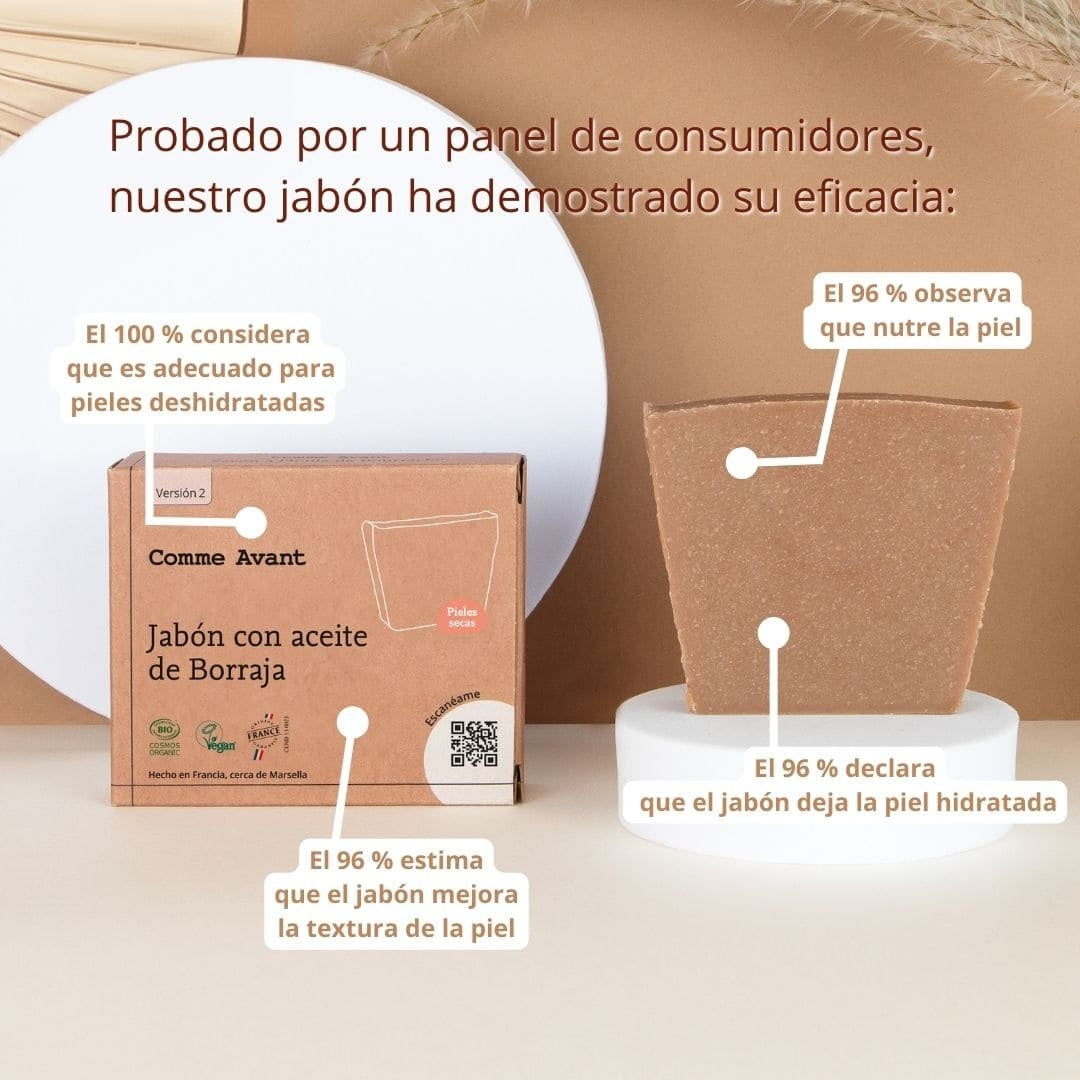 Jabón de aceite de borraja Comme Avant 100 g