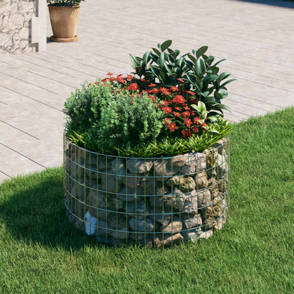 Poste Circular De Gaviones Acero Galvanizado Ø100x50 Cm / Vetonek_2
