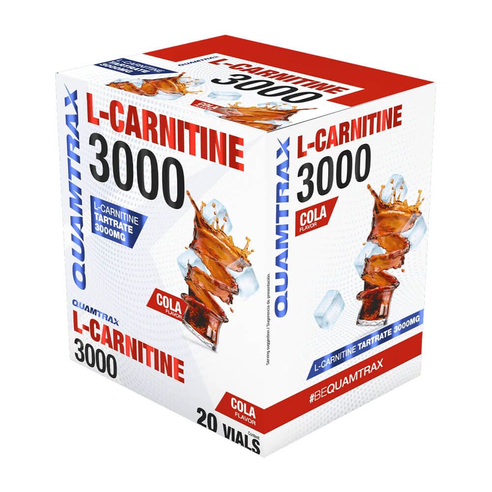 L-carnitina 3000 - 20 Viales - Cola - L-carnitina - Quamtrax_0