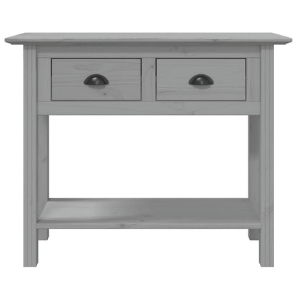 Mesa Consola Bodo Madera Maciza De Pino Gris 91x35x74 Cm_1