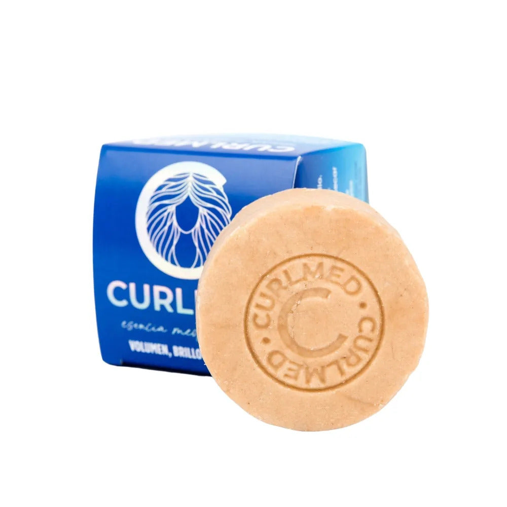 Champú Sólido Volumen, Brillo Y Suavidad Curlmed 80g_0