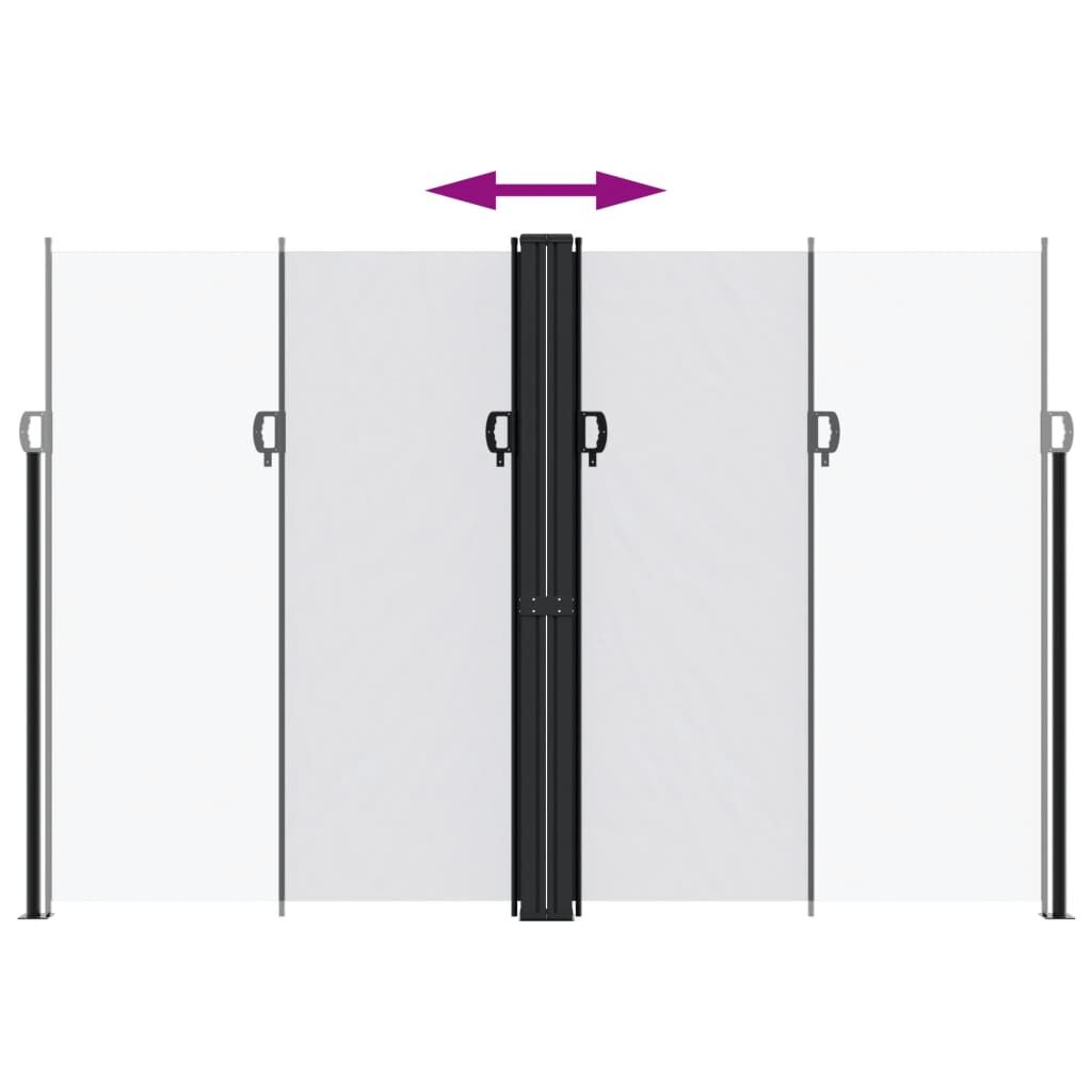 Vidaxl Toldo Lateral Retráctil Blanco 220x1200 Cm_4