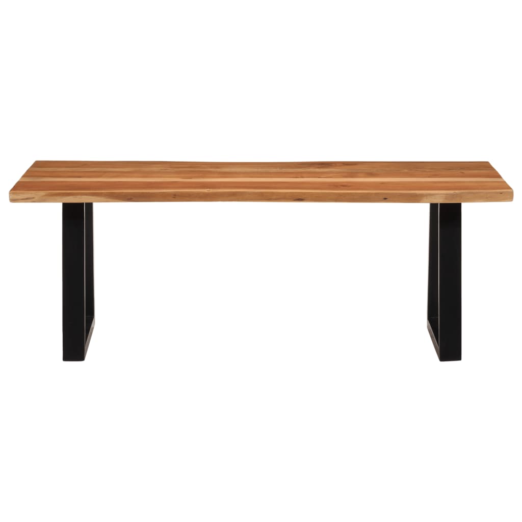 Mesa De Centro Madera Maciza Acacia 110x55x40 Cm_0