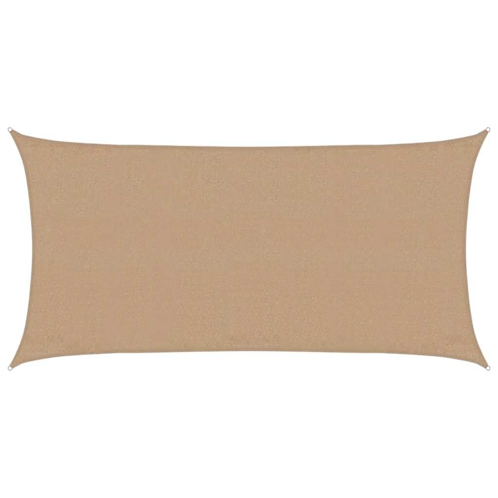 Vidaxl Toldo De Vela Hdpe Taupe 160 G/m² 3x6 M_0