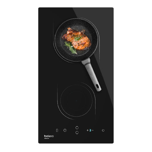 Placa De Inducción 2 Fuegos Bolero Squad I 2000. Potencia Máxima 3500 W, 9 Niveles De Potencia, Control Táctil, Temporizador Por Zona, Detector De S_0