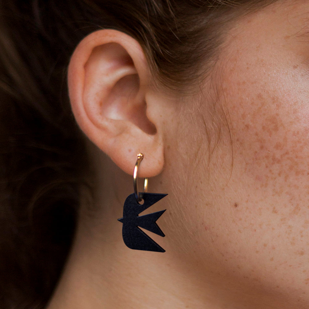 Pendientes Swallow De Madera | Joyería Artesanal, Ligera Y Elegante | Diseño Natural Y Original_3