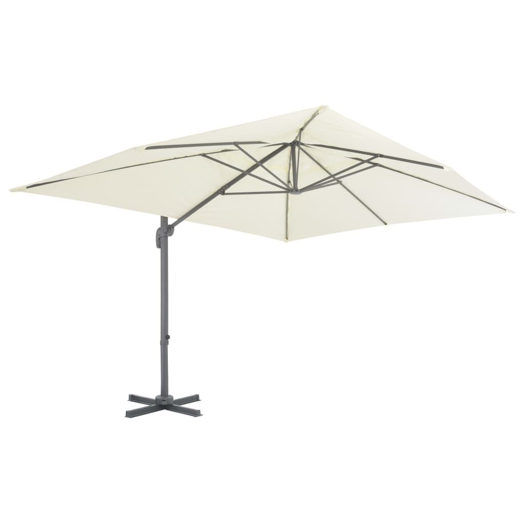 Vidaxl Sombrilla De Jardín Voladiza Con Poste De Aluminio 400x300 Cm Arena_1