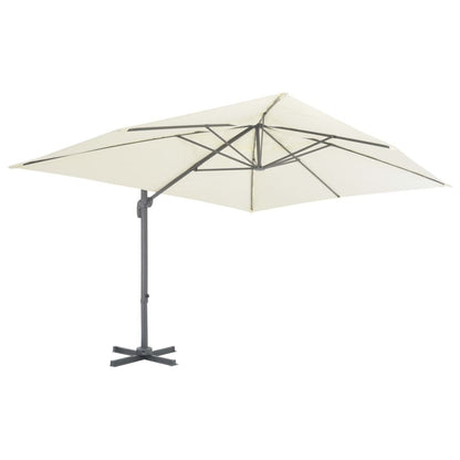 Vidaxl Sombrilla De Jardín Voladiza Con Poste De Aluminio 400x300 Cm Arena_1