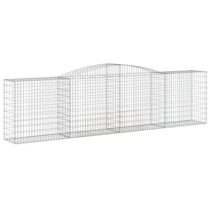 Cestas De Gaviones 2 Uds Forma De Arco Hierro 400x50x100/120 Cm_2
