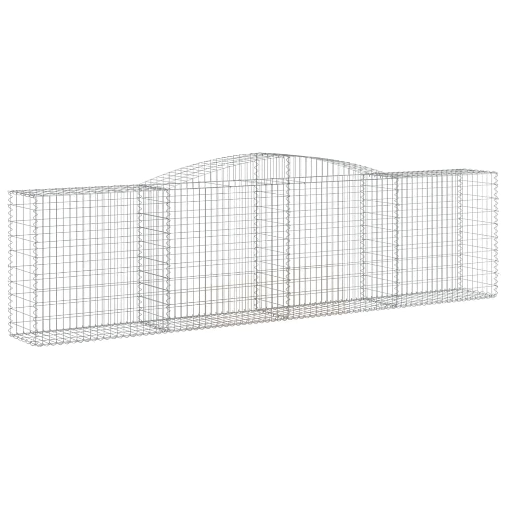 Cestas De Gaviones 10 Uds Forma De Arco Hierro 400x50x100/120cm_2