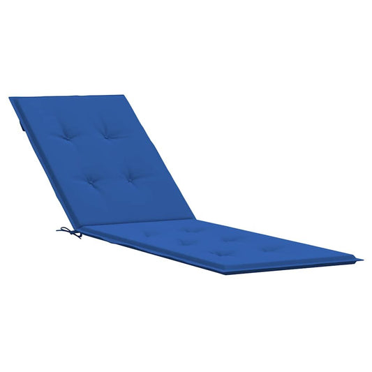 Vidaxl Cojín Para Tumbona Azul Real (75+105)x50x4 Cm_0