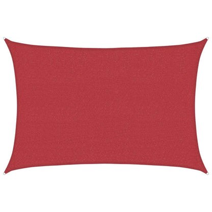 Vidaxl Toldo De Vela Rojo Hdpe 160 G/m² 4x5 M_0