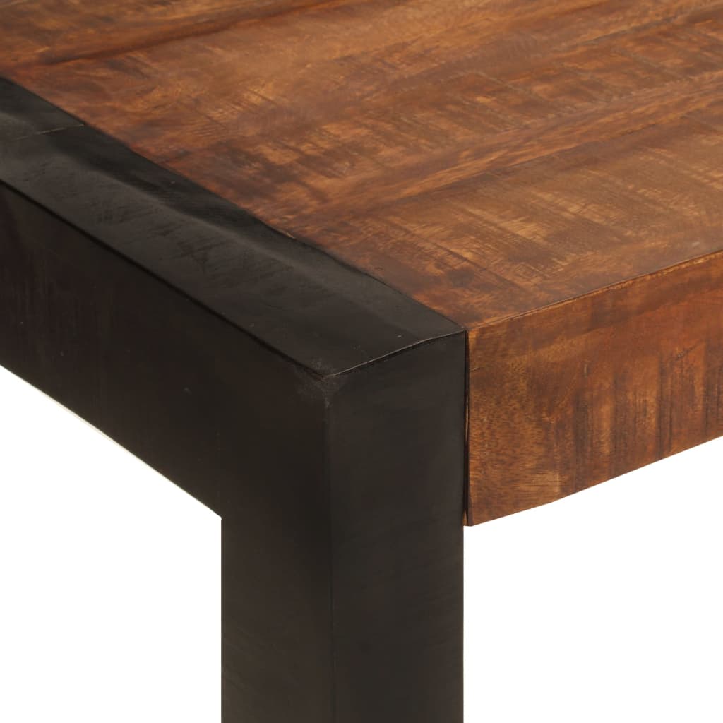 Mesa De Comedor Madera Maciza De Mango Marrón Miel 120x60x76 Cm_3
