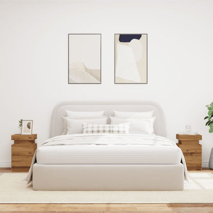 Mesitas Noche Con Led 2 Uds Madera Roble Artisian 35x39x55 Cm_2