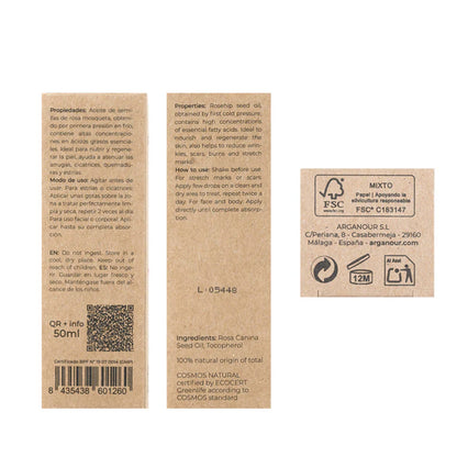 Aceite corporal de rosa mosqueta BIO 100% Arganour 50 ml