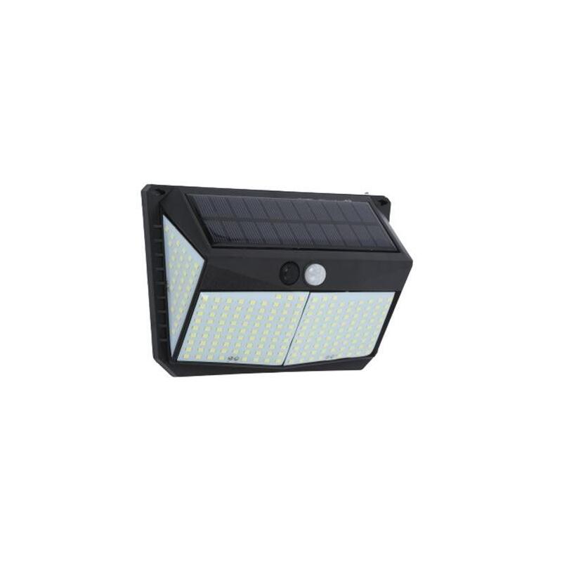 Elbat Aplique Solar 3 Caras - 250lm - Luz Fria 6500k - Sensor Movimiento - Bateria 1200mah_0