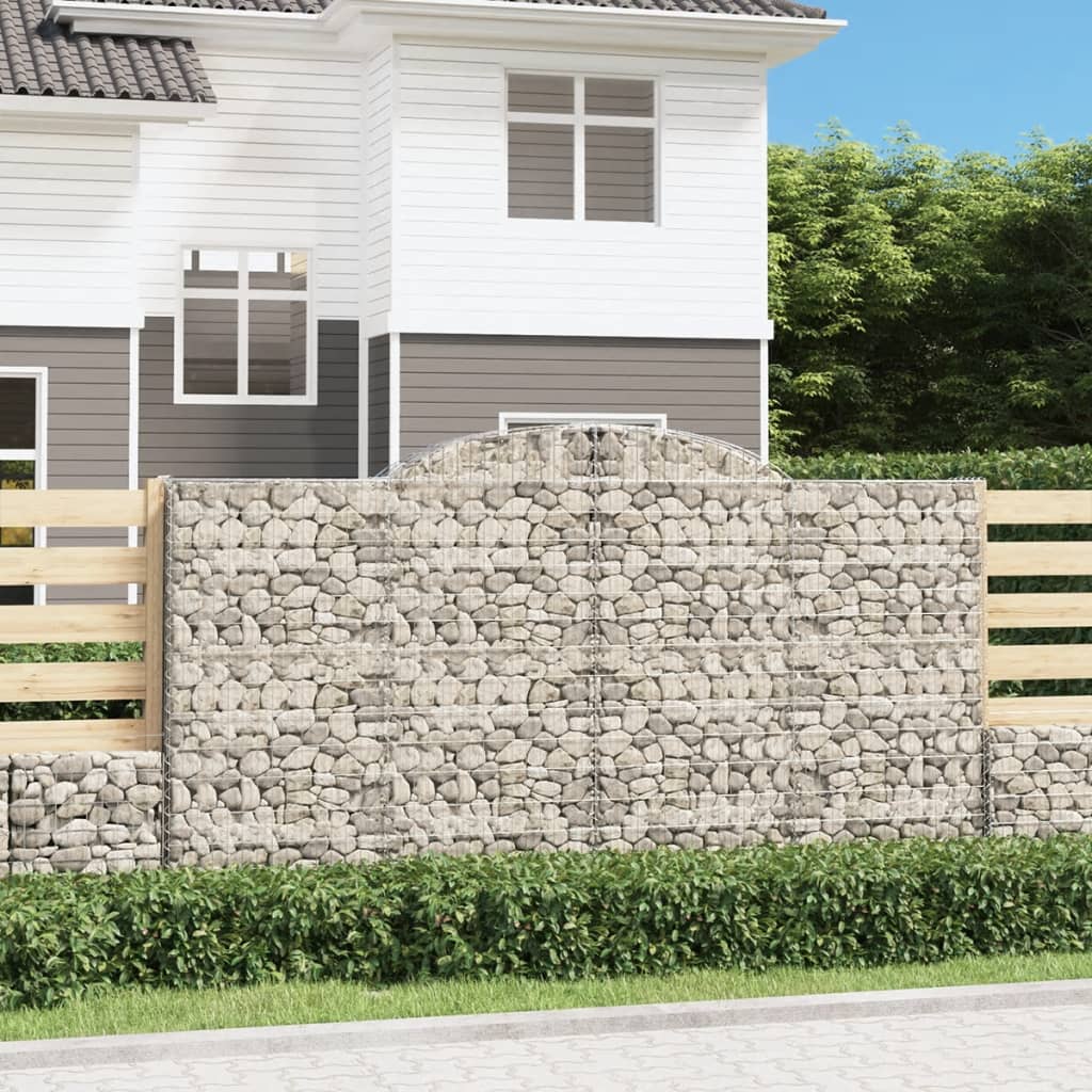 Cestas De Gaviones 8 Uds Forma De Arco Hierro 300x50x160/180 Cm_1