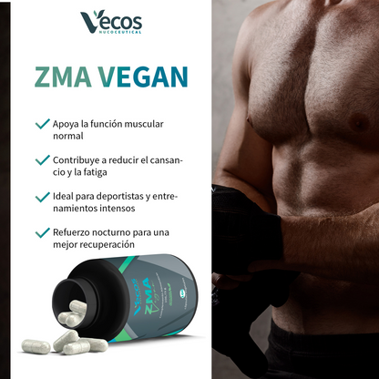 ZMA VECOS (160 cápsulas) | Fuerza muscular, recuperación y energía | Magnesio, Zinc y B6 | Apoyo para la Testosterona_3