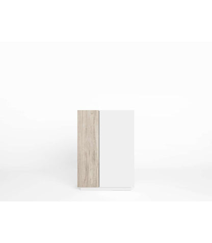 Mueble Auxiliar/bodeguero Celia Acabado Blanco/sahara, 125.6cm(alto) 90.1cm(ancho) 41.6cm(_1