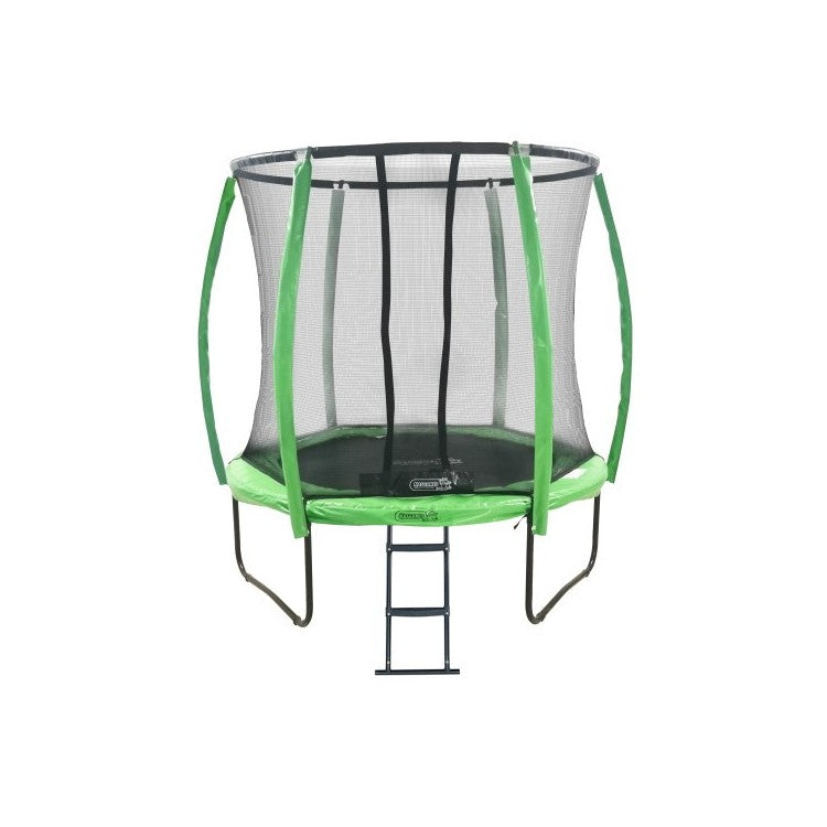 Cama Elastica Masgames Premium 244 Con Red Protectora, Escalera, Anclajes Y Cubierta Protectora.