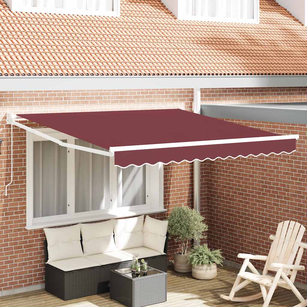 Toldo Retráctil Manual Burdeos 300x250 Cm_1