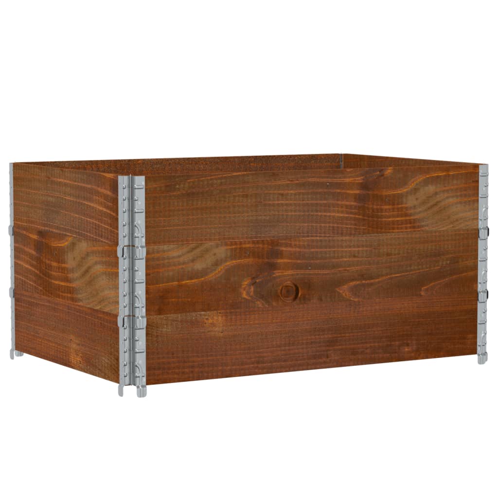 Jardinera De Madera Maciza De Pino Marrón 120x80 Cm_0